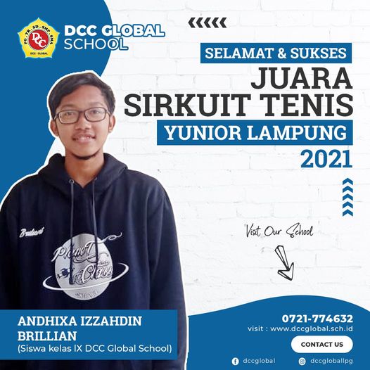 Congratulation Ananda/kakak Andhixa Izzahdin Brillian Juara Sirkuit Tenis Yunior Lampung 2021